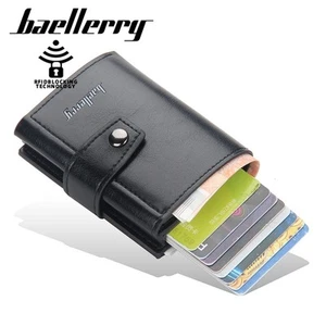 Cartera de negocios de metal de aluminio con tarjetero de crédito de identificación para hombres - Imagen 1 de 15