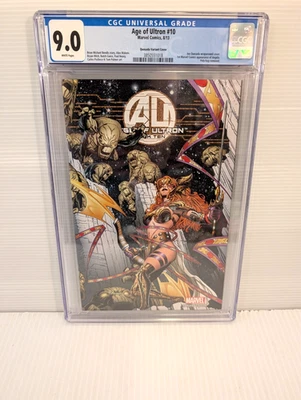 Age of Ultron #10 1:50 Quesada variant CGC 9.0 VFNM 1st app Angela in Marvel - Image 1 of 3