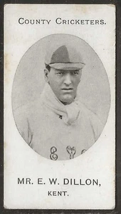 TADDY-COUNTY CRICKETERS CRICKET 1907 KENT-#05- MR. E.W. DILLON - Picture 1 of 2