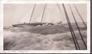 ALTES FOTO NYYC RENNSCHONER SEGELBOOT BUSSARDS BAY MASSACHUSETTS FOTO - Bild 1 von 1