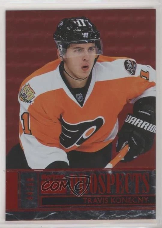 2016-17 Upper Deck Fleer Showcase Star Rubies /50 Travis Konecny #S2 Rookie RC - Image 1 of 2