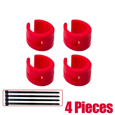 4 x Bicycle Bike Frame Chain stay Protector Chain Guard Bash Guards Rubber rings - Image 1 of 4