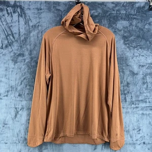 Free Fly Lightweight Elevate Bamboo Hoodie Mens Large Rust Stretch Comfy Soft - Picture 1 of 15