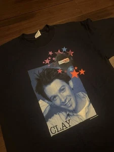 Camisa de colección 2003 American Idol Clay Aiken Tour talla mediana para hombre XL - Imagen 1 de 7