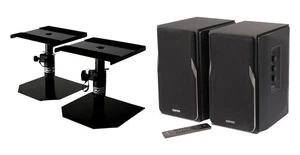 Elegante Stereo-Regal-Bluetooth-Lautsprecher R1380DB Edifier Stativ Set Schwarz - Bild 1 von 11