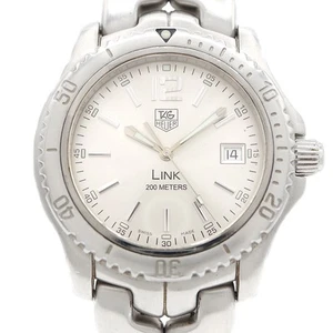 TAG Heuer Link WT1112 200m Date Silver Stainless Steel Men Quartz Watch - Picture 1 of 5