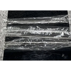 Cannucce in Acciaio Inox con Pulitore Dritte Riutilizzabili Cannucce Bevande - Foto 1 di 9