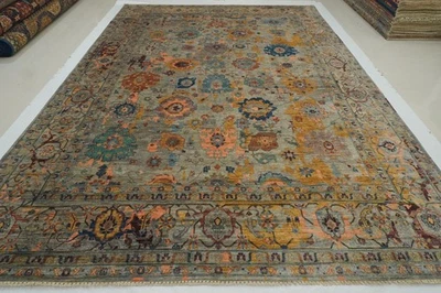 10 x 14 ft Gray Bidjar Afghan Hand Knotted Wool Oriental Rug - Image 1 of 4