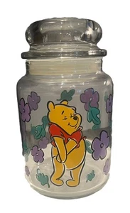 De colección Disney Winnie the Pooh Galletas Caramelo Tarro Bote de Vidrio Recipiente de Especias Plato - Imagen 1 de 6
