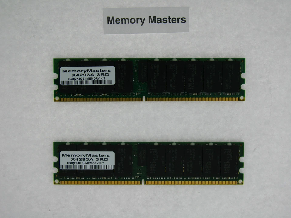 X4293A 8GB  (2x4GB) PC2-5300 DDR2-667 Memory Kit for Sun Fire x6220 - Image 1 of 1