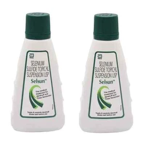 2 Bottles of Selsun Suspension Anti Dandruff Shampoo 120ml Each - Picture 1 of 12