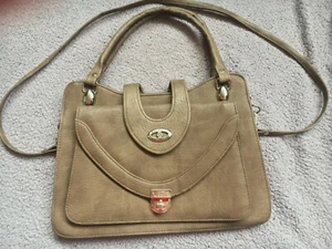 MOSCHINO Vintage Beige Shoulder Leather Bag - Picture 1 of 11