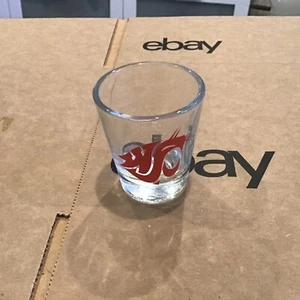 Vintage Washington State University Cougars 2 Oz Shot Glass Hunter USA - Picture 1 of 2