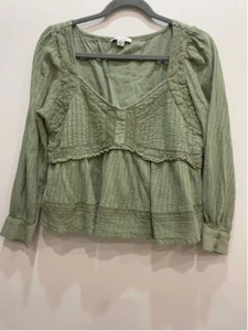 Blusa Top American Eagle Babydoll Campesina Manga Larga M Boho Forest Fairy - Imagen 1 de 8