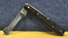 "KUNDE&Cie" REMSCHEID Mahogany handle Garden Folding Knife Germany made c.1939's