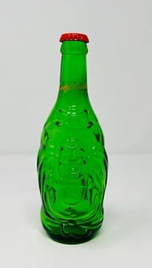 2013 LUCKY BUDDHA EMPTY CHINA BEER BOTTLE w/ ORGNL TOP CAP EMBOSSED GREEN GLASS - Picture 1 of 13