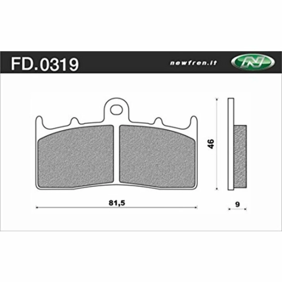Newfren Front Brake Pads for BMW R850 R 2002 >Tour Organic - Imagem 1 de 1