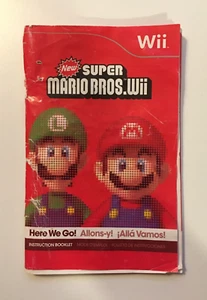 New Super Mario Bros. Wii (Nintendo Wii, 2009) Original Manual Only - US Seller - Picture 1 of 3