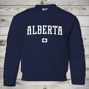 Alberta Kids Sweatshirt | Alberta Canada Youth Crewneck Sweatshirt - Picture 1 of 6