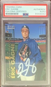Eric Gagne Auto RC Card 1999 Fleer Tradition LA Dodgers PSA Encapsulated Rookie - Picture 1 of 3