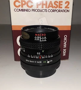 CPC Phase2 28mm/f2.8 Macro Lens for Canon FD (BRAND NEW!) - Picture 1 of 2