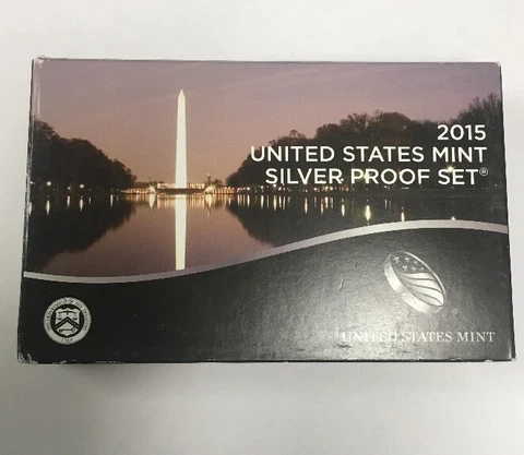 2015-s U.S. SILVER 14 coin Proof Set.  Original as made by U.S Cover