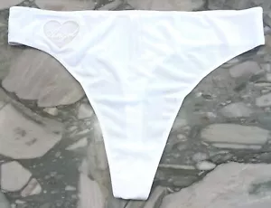 NEW Victoria Secret Body By Victoria High Waist Modal Thong - Coconut White - XL - Picture 1 of 5