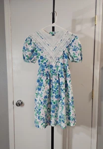 Bonnie Jean New York Girls Childs Adorable Vintage Made In USA Dress, Size 8/10 - Picture 1 of 17