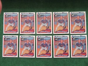 Lote de (10) tarjetas de novato Topps Gregg Jefferies #233 1989 sin precio base como nuevas o mejor - Imagen 1 de 2