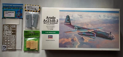 Arado AR 234 B-2 Blitz bomber HASEGAWA 09083 JT83 1:48 Eduard Cutting Edge CMK - Immagine 1 di 4