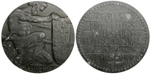 AUSTRIA Zinc Red Cross War Medal 1914-1915. WWI Patriotic 45mm SCARCE (284) - Picture 1 of 3