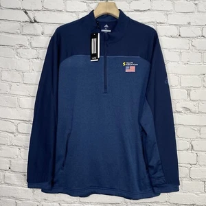 Adidas Golf Go-To 1/4 Zip Pullover Gr. XL DN3406 Navy Embroidered Logo Neu mit Etikett - Bild 1 von 21
