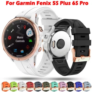 Strap for Garmin Fenix 8 43mm 5S 6S 7S Pro Mk3 2S 20mm Quick Fit Silicone Band - Picture 1 of 24