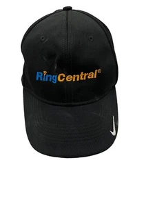 Anello Nike Golf Cappello Centrale Adulto Adattato M/L Nero 100% Politecnico Nuova con Etichette Testata Swoosh - Foto 1 di 14