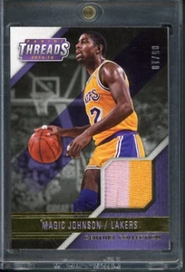 Magic Johnson 2014-15 Panini Threads Century Collection Game Worn Jersey #’d /10 - Picture 1 of 2