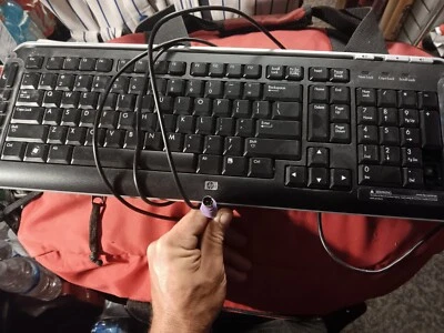 HP PS/2 Desktop Keyboard Model SK-2960 Black Wired. Missing A Key But Looks New - Image 1 of 4
