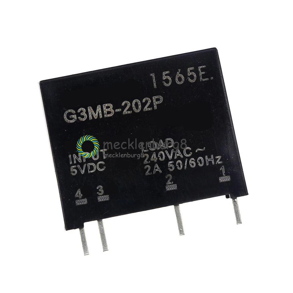 10PCS X G3MB-202P DC-AC Solid State Relay Module PCB SSR In 5V DC Out 240V AC 2A - Bild 1 von 1