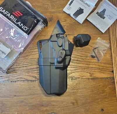 Safariland 7390RDS ALS RH Duty Holster SIG P320 4.7" BBL 9/40 w LIGHT & RED DOT - Image 1 of 4