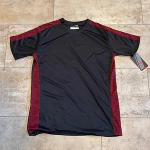 Cougar Sport Dryformance Men’s Shirt Sz XL Black with Red NWT Short Sleeves - Picture 1 of 14