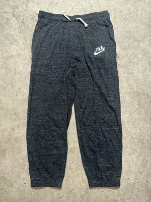Pantalones deportivos Nike para mujer talla S grises de gran tamaño cintura cordón algodón orgánico rodilla Foto 1 de 4