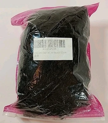 NEW Afro Kinky Bulk Human Hair 12" Kinky Curly Human Hair for Braids 50g Black - Image 1 of 3