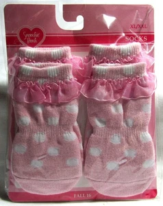 Simply She Smoochie Pooch rosa Rüschensocken XL bis XXL - Bild 1 von 4