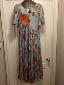 Soft Surroundings First Blooms Tiered Maxi Dress Size XL Floral Boho - Afbeelding 1 van 3