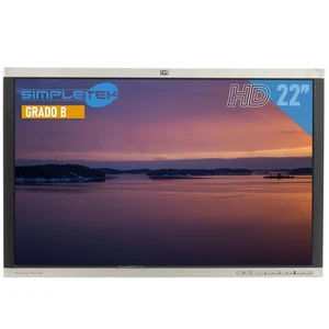 HP LA2205wg MONITOR LCD DISPLAY 22" HD WIDE 16:9 VGA DVI DP LED SCHERMO PC - Imagen 1 de 6