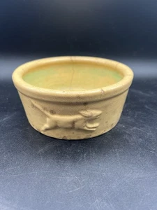 Vintage gelbe Ware Hundenapf USA Watt? UVP? - Bild 1 von 8