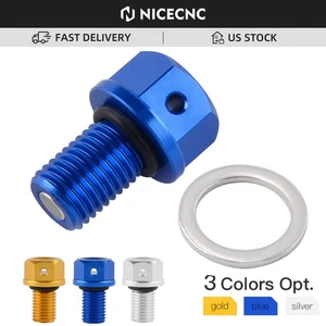 Magnetic Oil Drain Plug Bolt Screw For Yamaha YZ125 YZ250F YZ450F WR250F WR450F - Picture 1 of 8