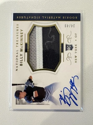 Billy McKinney 2018 Panini National Treasures #52 Gold /49 RC TY1 - Image 1 of 2