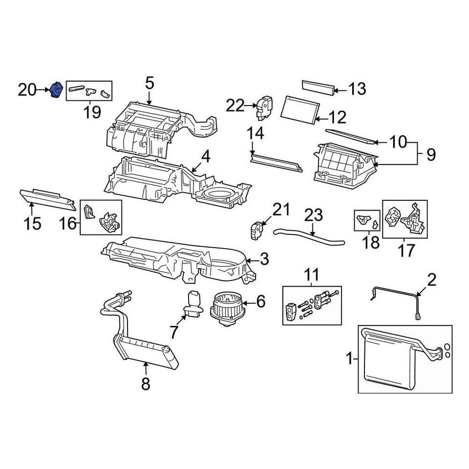 For Toyota Tacoma 2005-2015 Toyota 8710604040 HVAC Air Adjustment Control Motor - Изображение 1 из 1