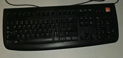 Logitech ZT Black Wired PS/2 Keyboard Y-SAF76 820-000935 BT725D62825 for PC - Image 1 of 4