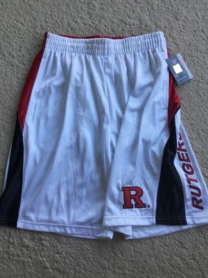Pantalones Cortos Atléticos RUTGERS Coliseo Para Hombre Talla Grande Nuevos Foto 1 de 4